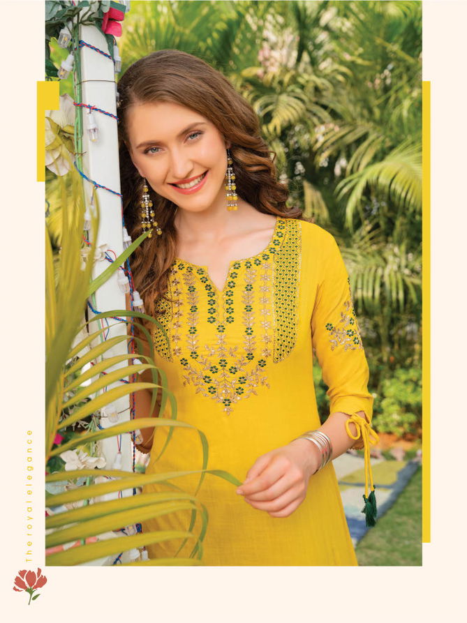 Heritage Kaya 2 Fancy Party Wear Rayon Designer Embroidery Kurti Collection